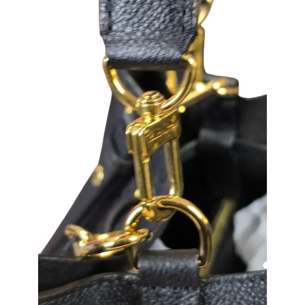 LOUIS VUITTON NeoNoe Empreinte Leather Tote Bucket Bag Noir Black EUC - Picture 7 of 10